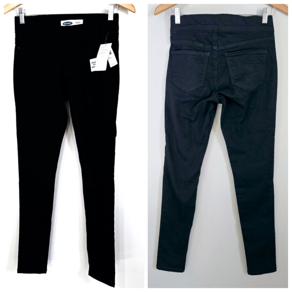 Old Navy Rockstar Slimming Jeggings Black Size 4 Petite Ankle Jeans